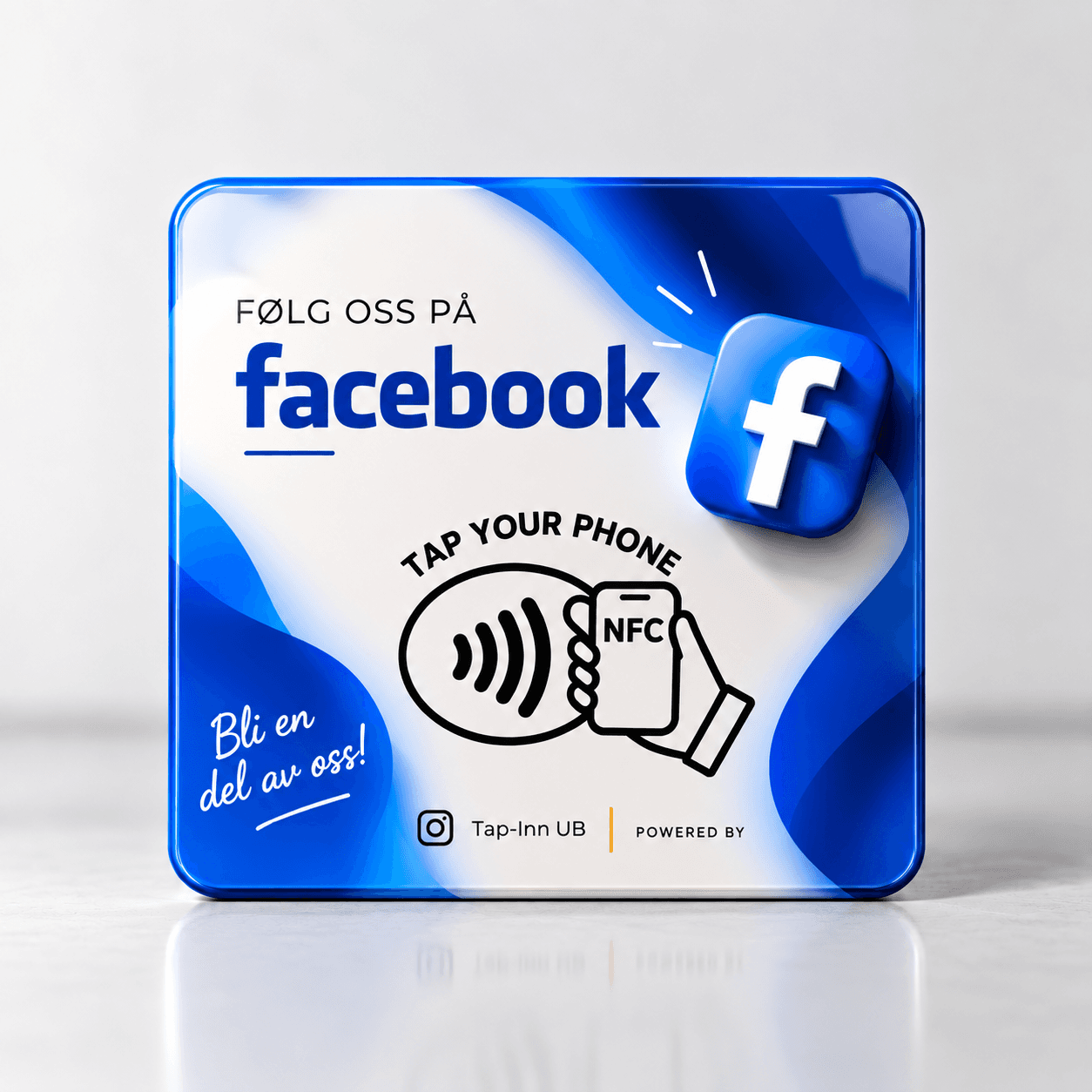 Facebook NFC-kort fra Tap Inn